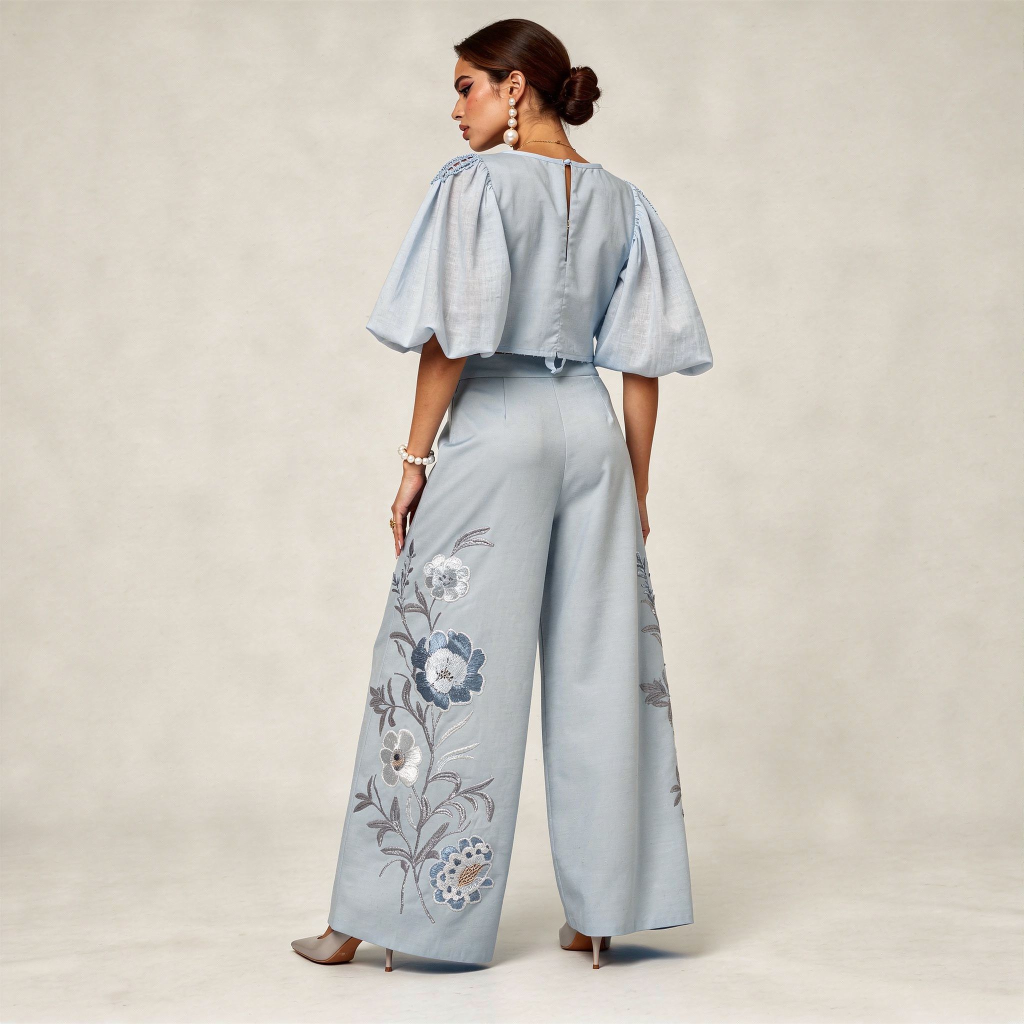 Boho Luxe Wide Leg Co Ord Set - Image 3