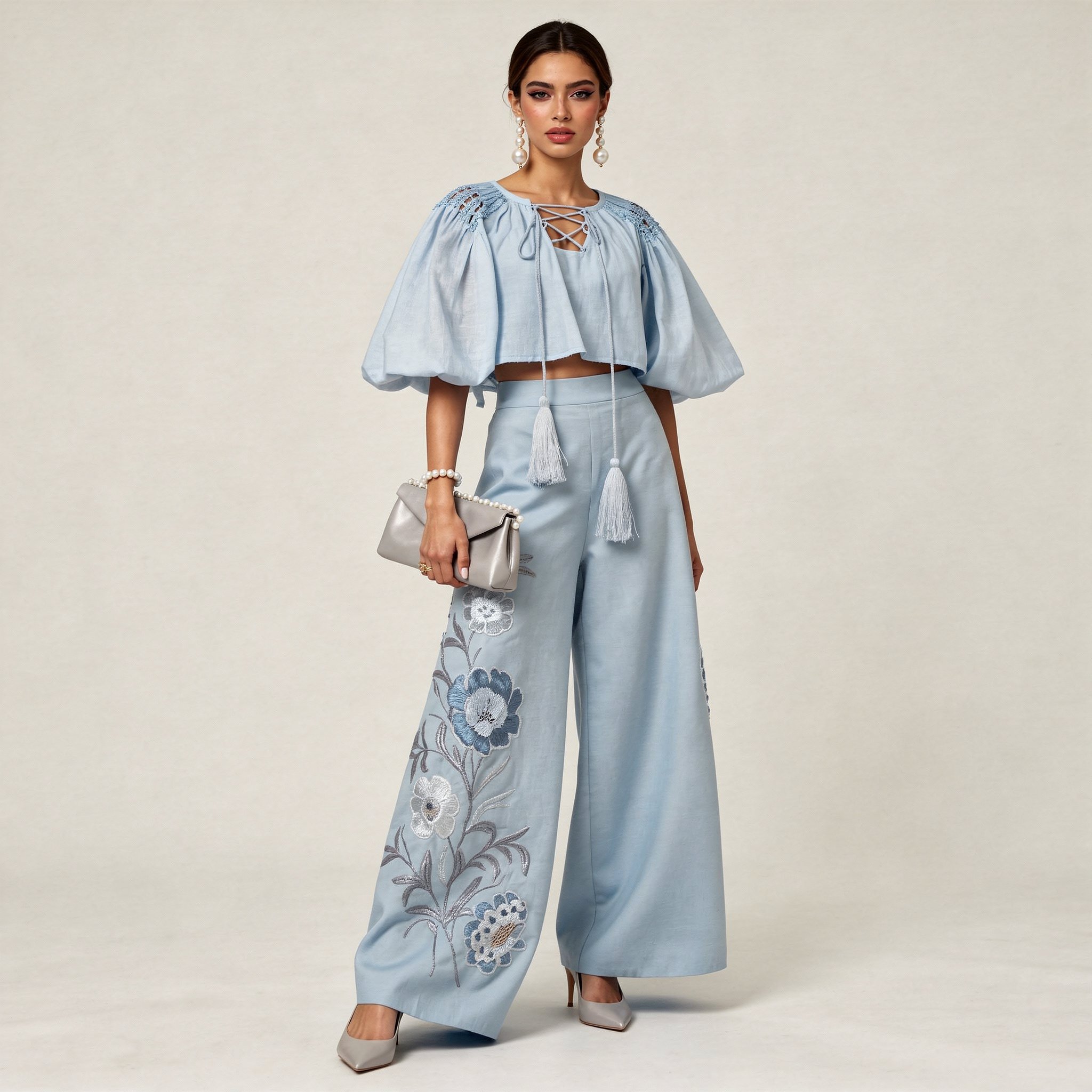 Boho Luxe Wide Leg Co Ord Set