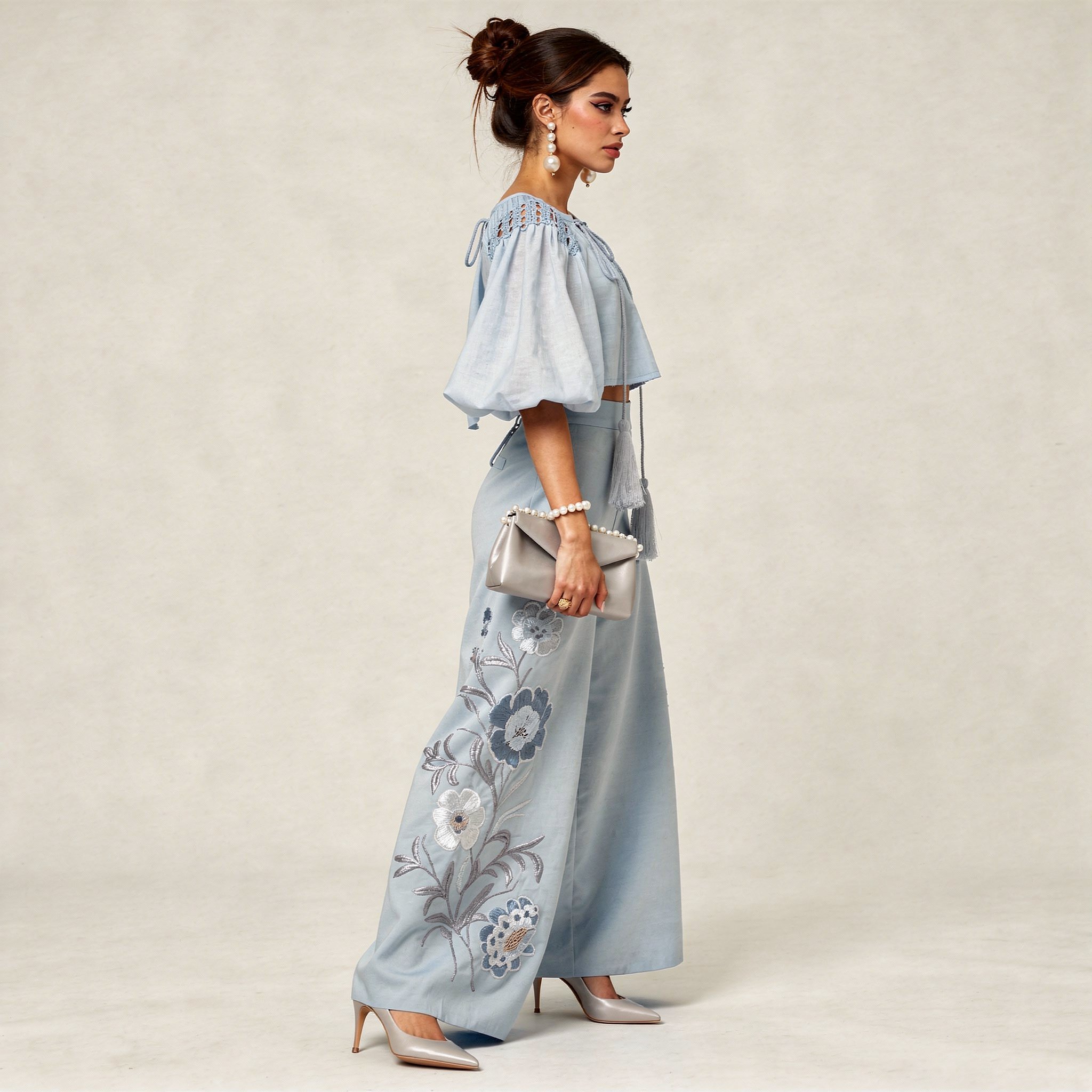 Boho Luxe Wide Leg Co Ord Set - Image 4