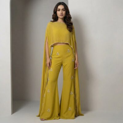 Embellished Cape Co Ord Set