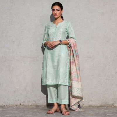 Embroidered Suit Set