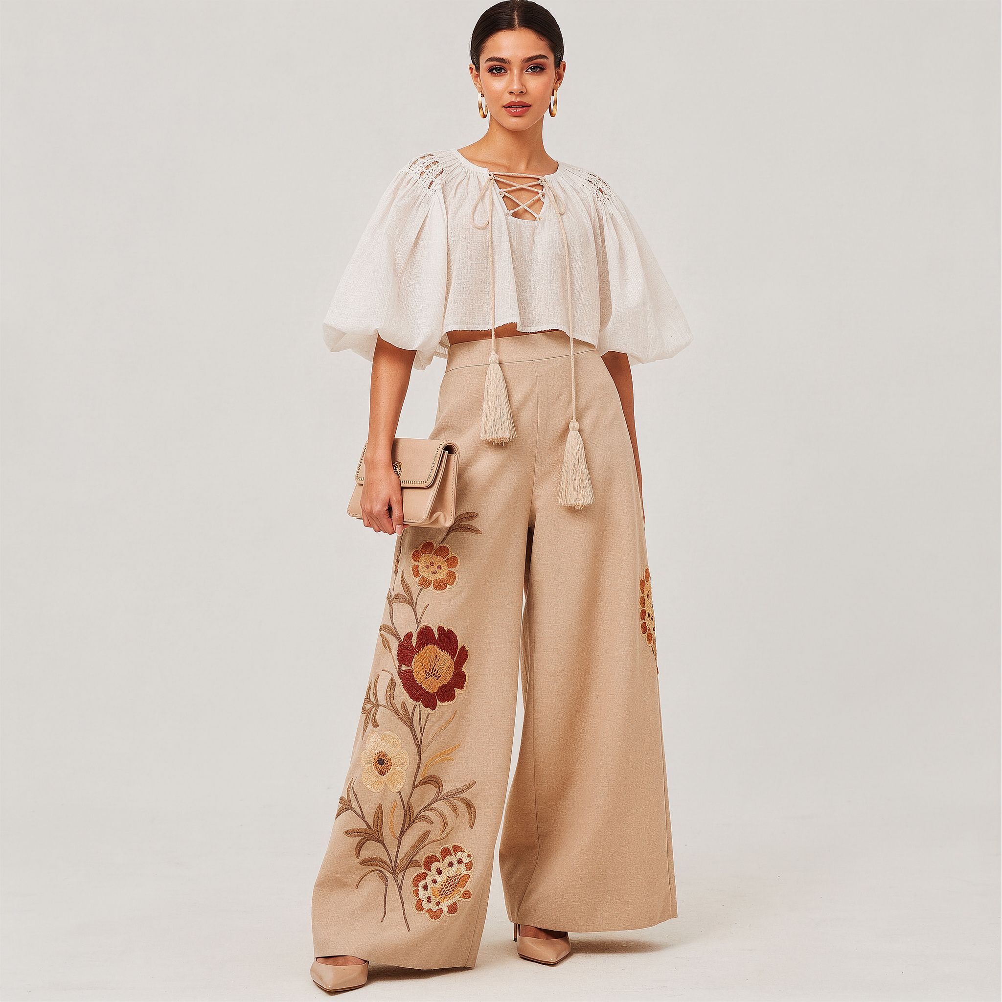 Boho Luxe Wide Leg Co Ord Set - Image 6